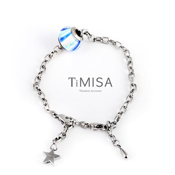 TiMISA 動感 純鈦手鍊 串珠套組(任選)