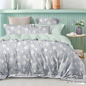 FOCA初醒半夏 單人-3M專利吸濕排汗抗菌天絲兩件式枕套床包組