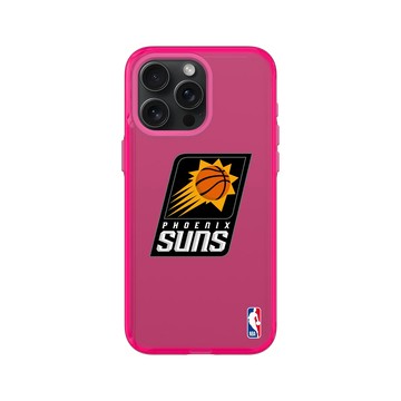 iPhone 15 Pro Max Clear 粉漾桃 - NBA - Logo-鳳凰城太陽 Phoenix Suns