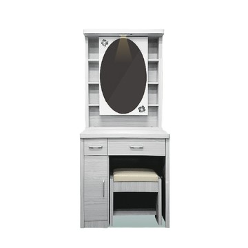 ASSARI-雪品白栓木2.7尺化妝台