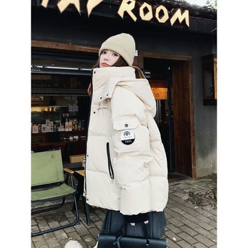 白色羽絨棉衣棉服女冬季2025新款今年流行爆款小個子加厚棉襖外套