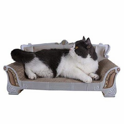 Cat Scratcher Lounge 52.62322cm Scratching Corrugated Board Sofa Shape Cardboard with Organic Catnip for Cat Grinding Claws（並行輸入品）　