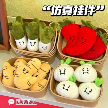 🐈台灣現貨 蔬菜掛飾合集 香菜仿真掛件 毛絨玩偶掛件 包包掛件 書包掛件 創意鑰匙扣 鑰匙圈 閨蜜掛件 交換禮物