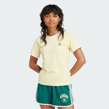 adidas 上衣 女款 短袖上衣 運動 三葉草 VRCT TEE 黃 IT9855