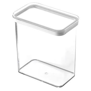 多功能懸掛式收納密封罐 透明可視 耐磨 3.4L  特大(17.5 x 10.5 x 27.5cm)  白色  1個