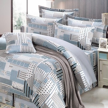 鴻宇 100%美國精梳棉 魯道夫 雙人加大七件式兩用被床罩組