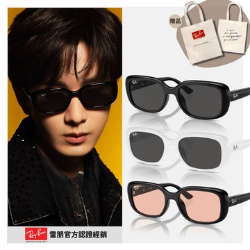 【RayBan 雷朋】新潮膠框太陽眼鏡(RB4421D-667787、677287、667784 56mm 多色任選)