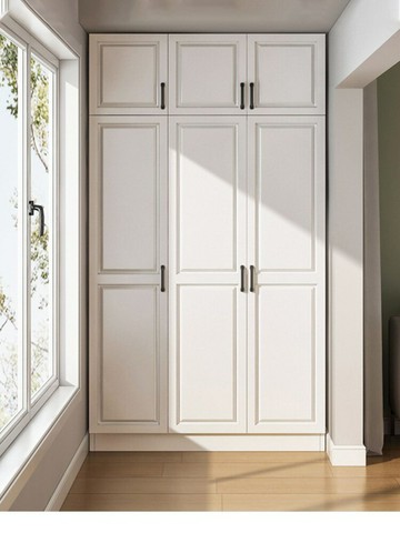 APP下單享點數9% 陽臺柜子儲物柜防曬落地衣柜大容量靠墻高柜家用多功能收納置物柜