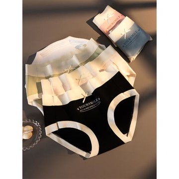 3條裝 少女內褲抗菌純棉襠無痕冰絲中腰夏季薄款透氣性感三角褲頭