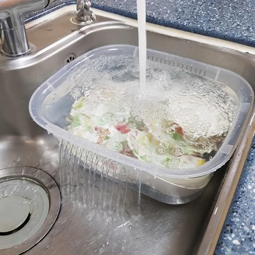 Oriental Mood 洗碗桶 PP塑料 尺寸38x30x14公分  透明  1個