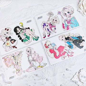 星光女孩紙質貼紙