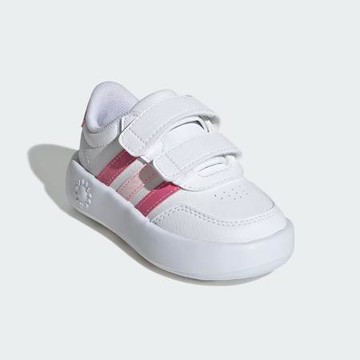 adidas 童鞋 Breaknet 3.0 CF I 小童 學步鞋 寶寶鞋 白 粉紅 魔鬼氈 愛迪達 JS3676