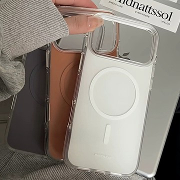簡約磨砂純色磁吸圈殼磁吸殼 iphone17手機殼16 15 蘋果防摔保護殼 簡約設計