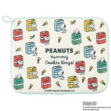日本 PEANUTS 史努比 SNOOPY 吸水瀝水墊 餐具瀝水墊 速乾網眼 附掛環 廚房收納 日系廚房