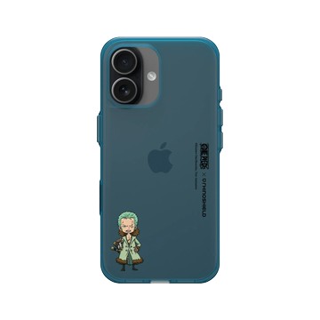 iPhone 17 Clear (相機按鈕) 夜幕藍 - 航海王 One Piece - 角色系列-索隆Q版