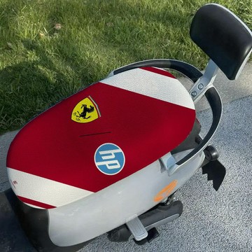 🔥坐座墊🔥F1賽車隊徽防曬質感時尚座套耐磨9號電動車隔熱透氣露娜雅迪通用坐墊套 機車坐墊套 機車座墊套 防曬坐墊套