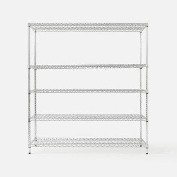 特力屋重型鍍鉻五層架寬152*深60*高160公分