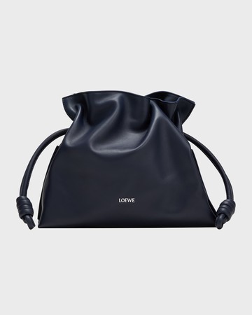 Flamenco Medium Clutch Bag in Napa Leather