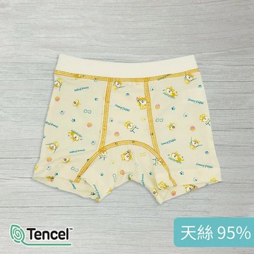 Annypepe - 男童95%天絲柴犬四角褲-卡其 (100-150cm)