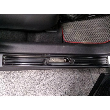 歐力斯~豐田 TOYOTA 19-25年 5代 RAV4 迎賓踏板 門檻條 防刮踏板 外迎賓踏板 一組4片 不鏽鋼 黑鈦