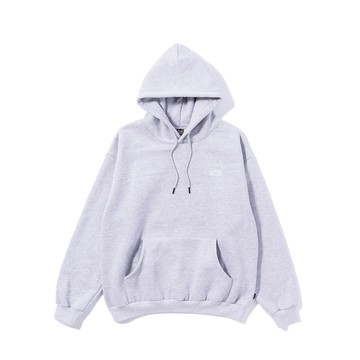 POLER MCQUEEN HOOD 刺繡日昇帽T / 灰色 - M
