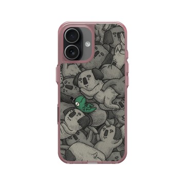 iPhone 17 Clear (相機按鈕) 晶醺玫 - 怪奇事物所 Incrediville - 無尾懶熊密集恐懼症