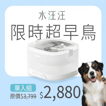 Cheerble「無水泵」寵物智慧飲水機 - 水汪汪限時超早