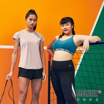Mollifix 瑪莉菲絲 輕量透網拼接運動短褲 (黑) 暢貨出清、跑步、訓練褲、瑜珈服