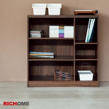 RICHOME DUKE書櫃(美背設計)(可調式層板) 書櫃 層櫃 收納櫃 置物櫃 公文櫃 開放式斗櫃 BO399