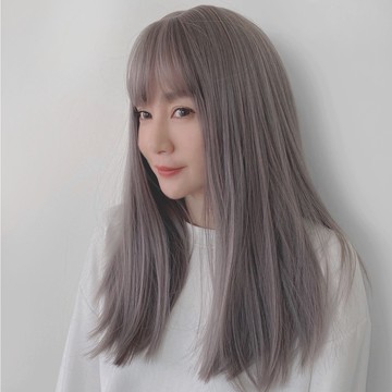 台灣現貨 魔髮樂 全頂假髮 長直髮 TS5︱混血質感 灰色霧 粉髮色 高品質假髮 造型假髮 萬聖節假髮 整頂假髮
