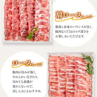 ふるさと納税 宮崎市 宮崎県産豚 肩ロース・ロース セット 各600g 計1.2kg(宮崎市)