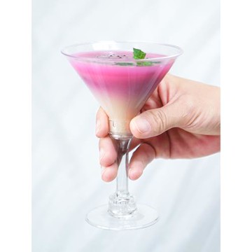 一次性雞尾酒杯高腳杯布丁慕斯冰淇淋蛋糕杯食品級帶蓋塑料PS透明