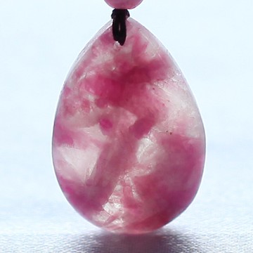 親寶水晶天然粉嫩落梅彩虹碧璽吊墜女款 玉化異象飾品項墜禮物