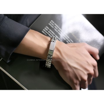 手鍊．古巴手鍊｜粗曠型男．客製刻字