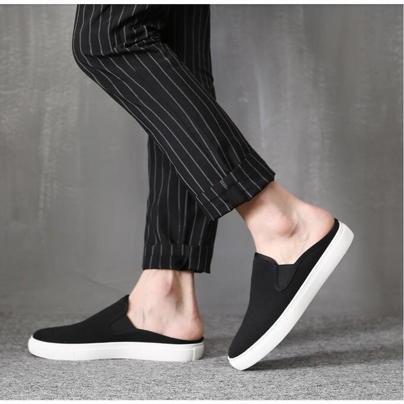 上質 スリッポン ミュール サマーかかとなしスニーカーメンズスリッパ カジュアルシューズ 夏シューズ デッキシューズ キャンパスシューズ アウトドア サンダル 通販 Lineポイント最大0 5 Get Lineショッピング