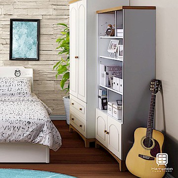 【Hampton 漢汀堡】克洛伊系列2.7尺書櫃-81x38x182cm