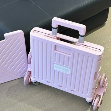 ??快速出貨?? 公司貨 拉走買菜拿快遞爬樓手拉小推車鳴玙輕便折疊超市購物小推車帶蓋