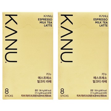 KANU 紅茶拿鐵咖啡  17.3g  8條  2盒