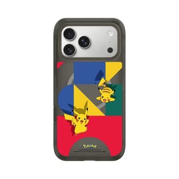 iPhone 17 Pro Max AirX 本質黑 - 寶可夢 Pokemon - 皮卡丘與積木-繽紛版