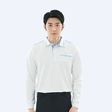 遊遍天下 男款抗UV防曬吸濕排汗長袖POLO衫(GL1039)
