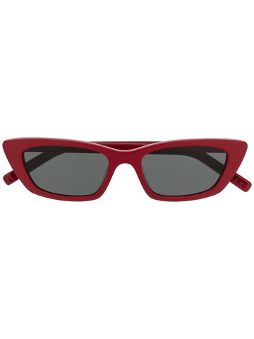 Saint Laurent Eyewear - slim-shape sunglasses - women - Acetate - 56 - Red