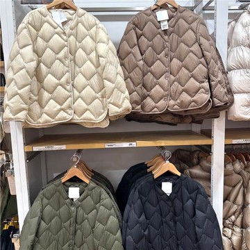 云古U家2024秋冬季新款90白鴨絨輕型羽絨服女寬松防水外套463073