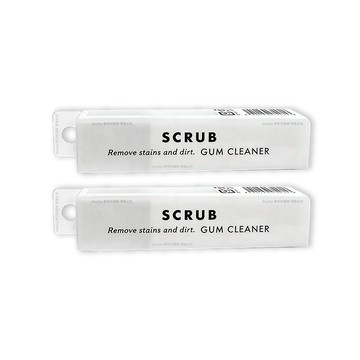 (2盒)日本COLUMBUS-SCRUB運動鞋專用雙效去汙橡皮擦1入/白盒