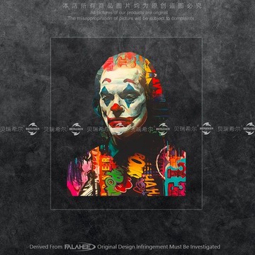 臺灣出貨 小醜 貼紙 防水貼紙 joker 小醜反光車貼 汽車貼紙 汽車車貼 JOKER 汽車車貼 機車貼 摩託車貼紙