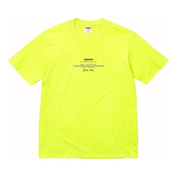 Supreme Standard T-Shirt 'Yellow'