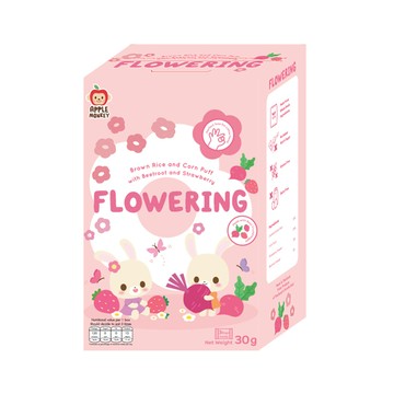 泰國【Apple Monkey】愛啵寶寶 茉莉糙米 花花餅 草莓甜菜(30g)