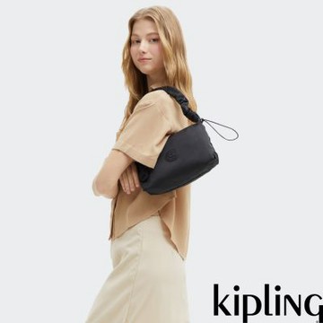 『拉拉包』Kipling 質感黑色手提肩背兩用包-ELENI