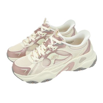 Skechers 休閒鞋 D Lites 5.0 Slip-Ins 女鞋 米 粉紅 輕量 老爹鞋 150526NTPK