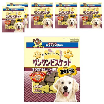 DoggyMan 多格漫 大型犬用 消臭餅乾  甜薯雞肝  450g  6包