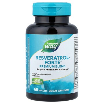 Nature's Way, Resveratrol Forte®，優質混合物，60 粒軟膠囊